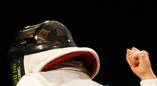 Illustration for article titled The Tech Inside Olympic Fencers' Amazing Future-Warrior LED Helmets